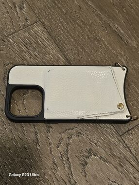 iphone 16pro Bandolier Leather White Case